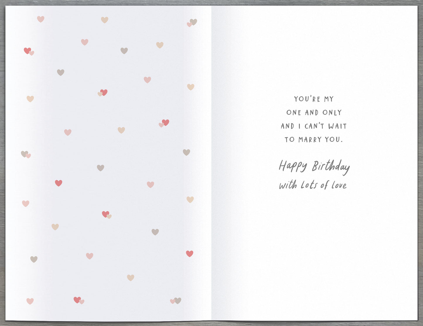 Bears & Hearts Fiancee Birthday Card