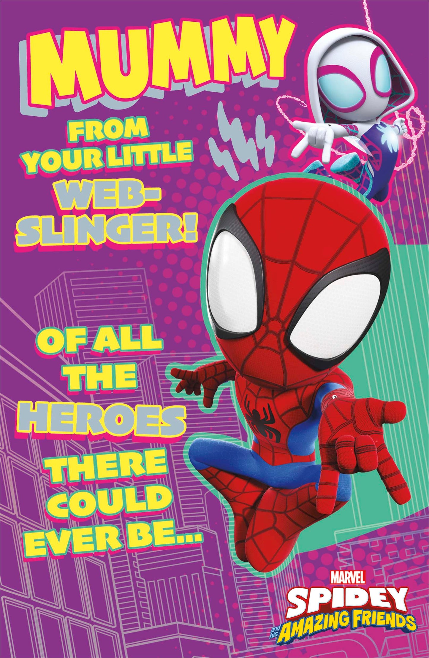 Spidey Mummy Birthday Card