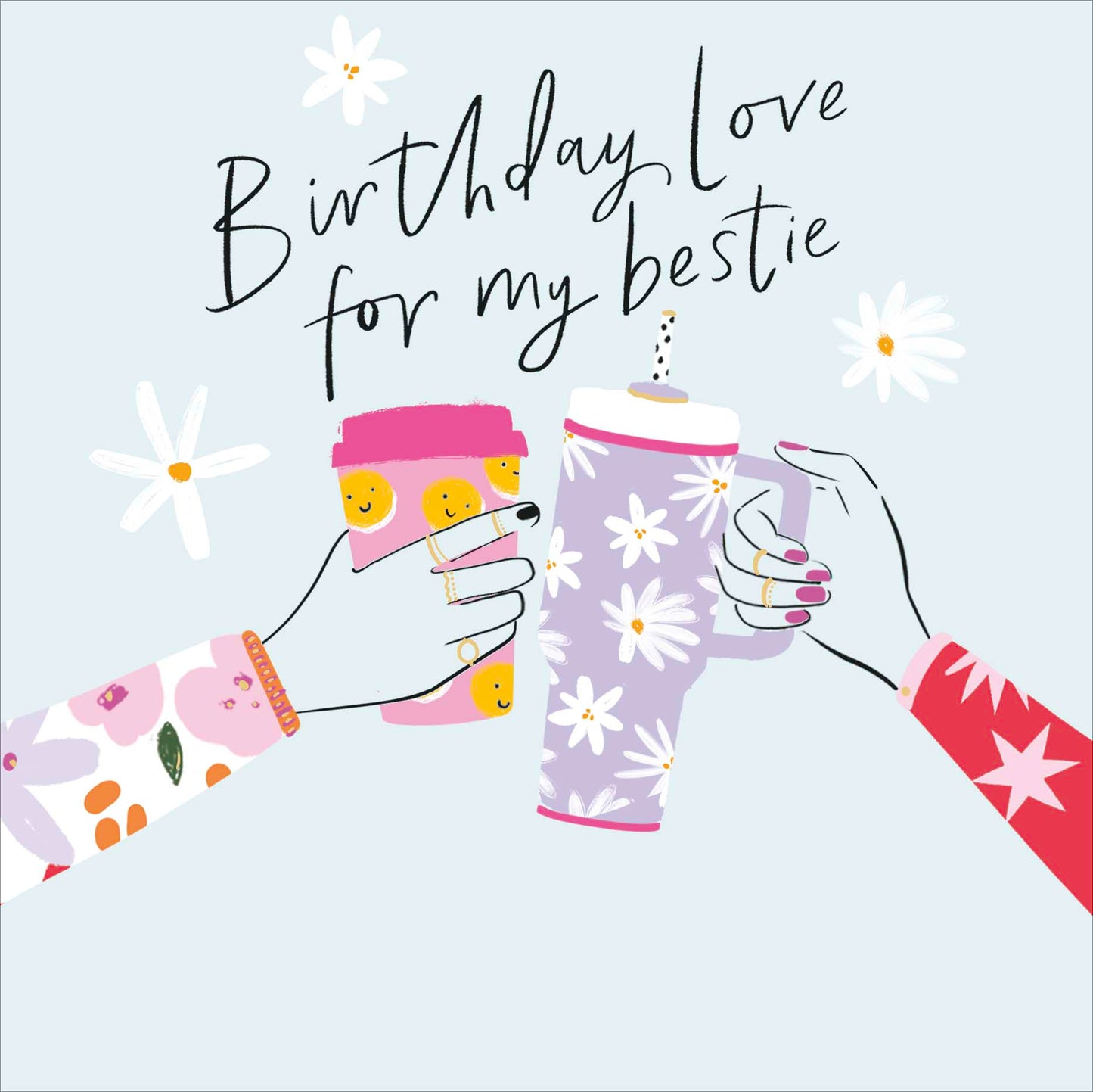 Bestie Mugs Birthday Card
