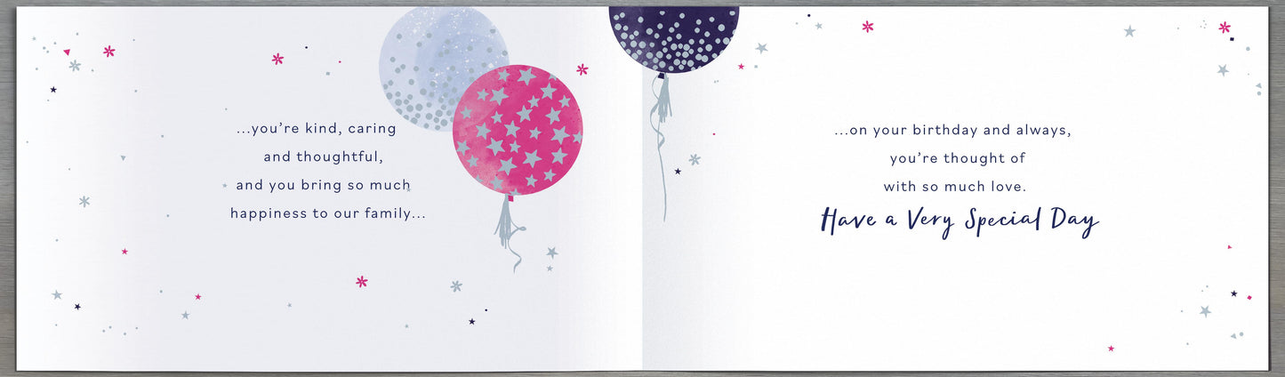 Party Dress Granddaughter Birthday Card