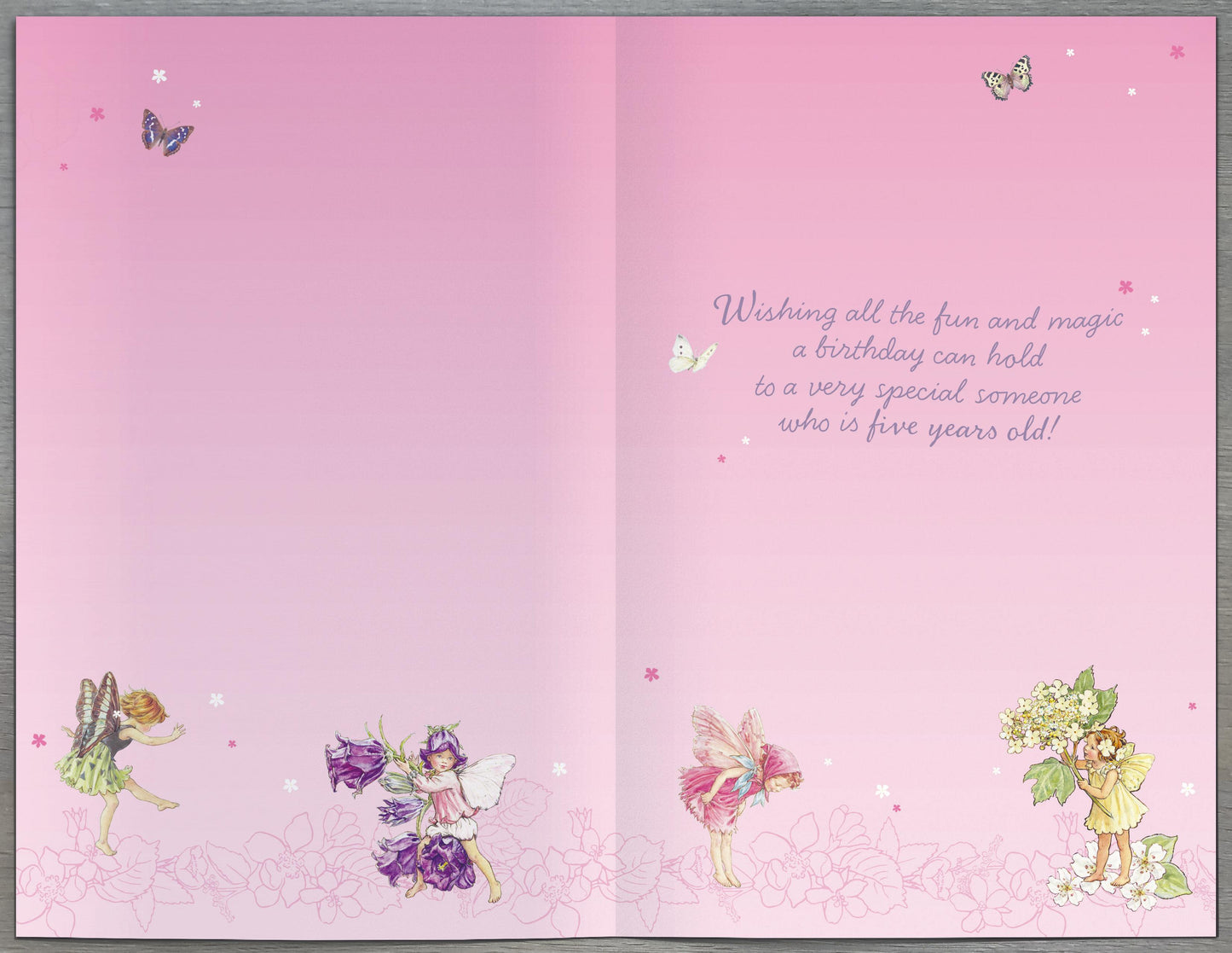 Fairies 5th Birthday Card