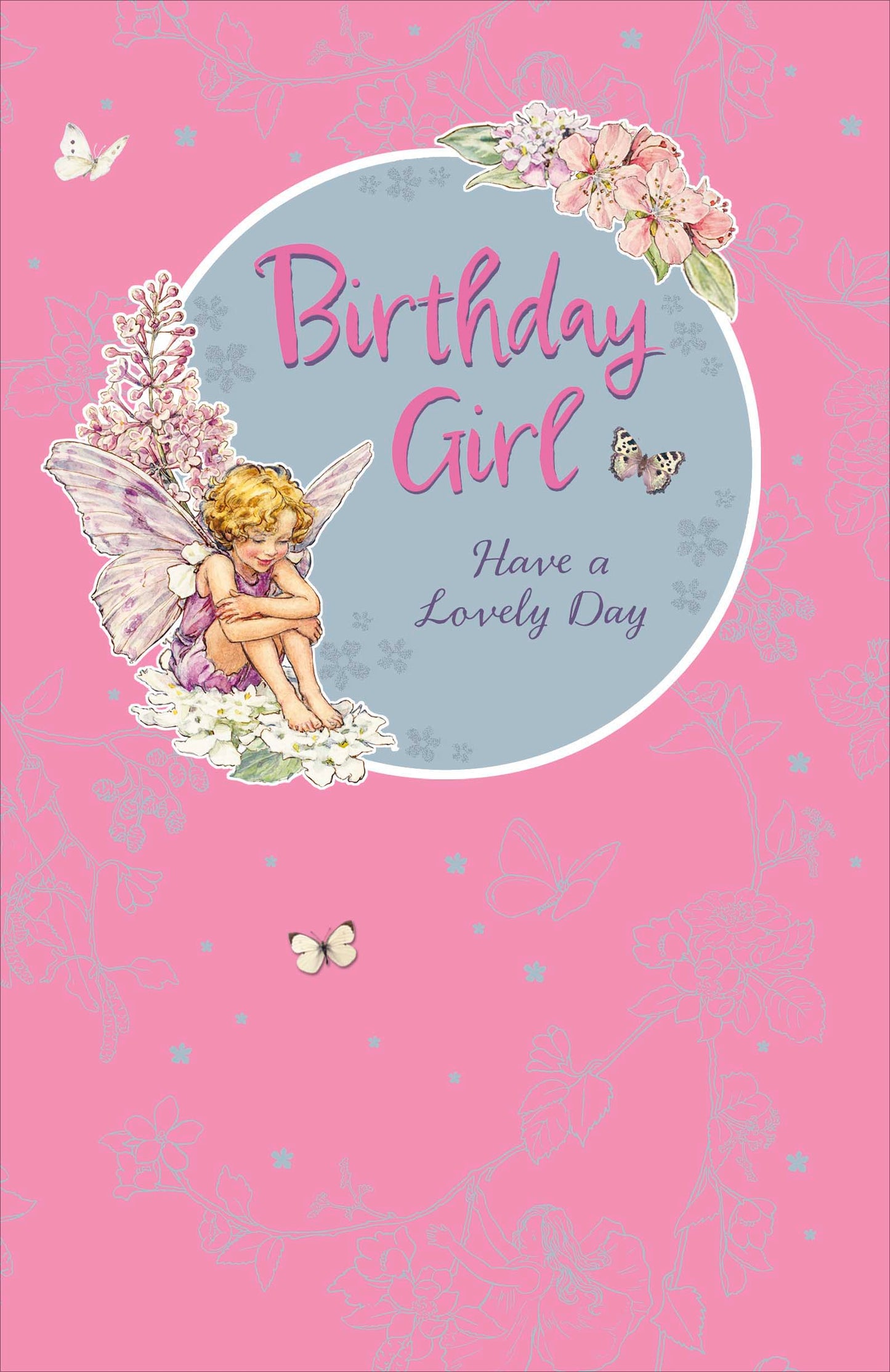 Floral Fairy Birthday Girl Card