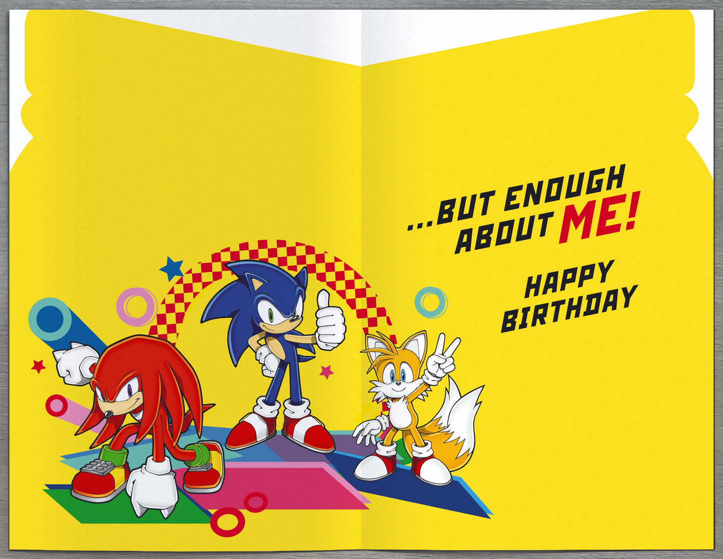 Sonic The Hedgehog Brother Birthday Card