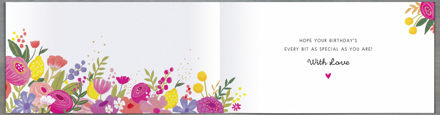 Floral Grandma Birthday Card