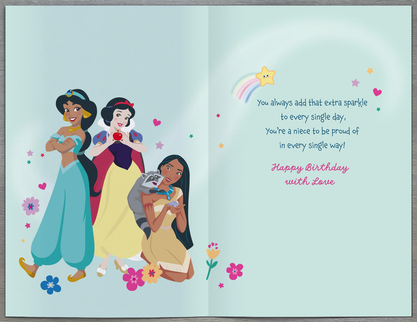 Disney Princesses Niece Birthday Card