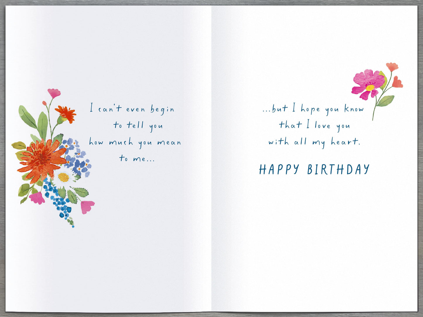 Flower Vase Wife Birthday Card