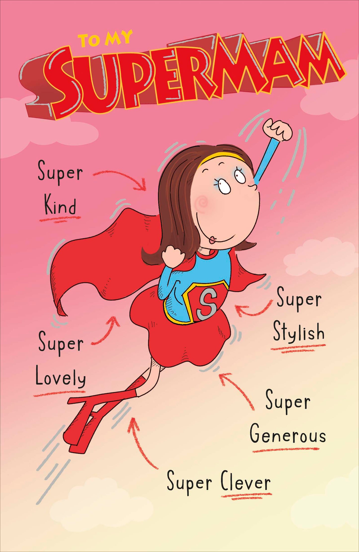 Supermam Birthday Card