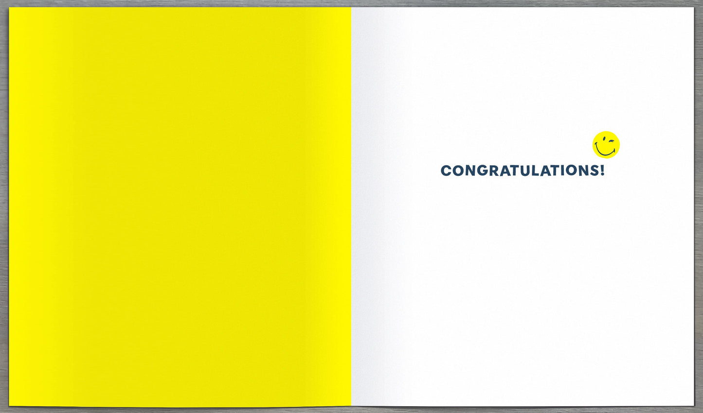 Smiley Face Well Done You Card