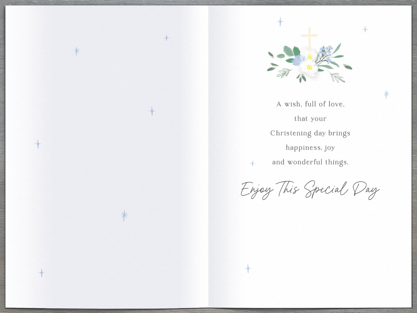 Cake & Balloons Christening Day Card