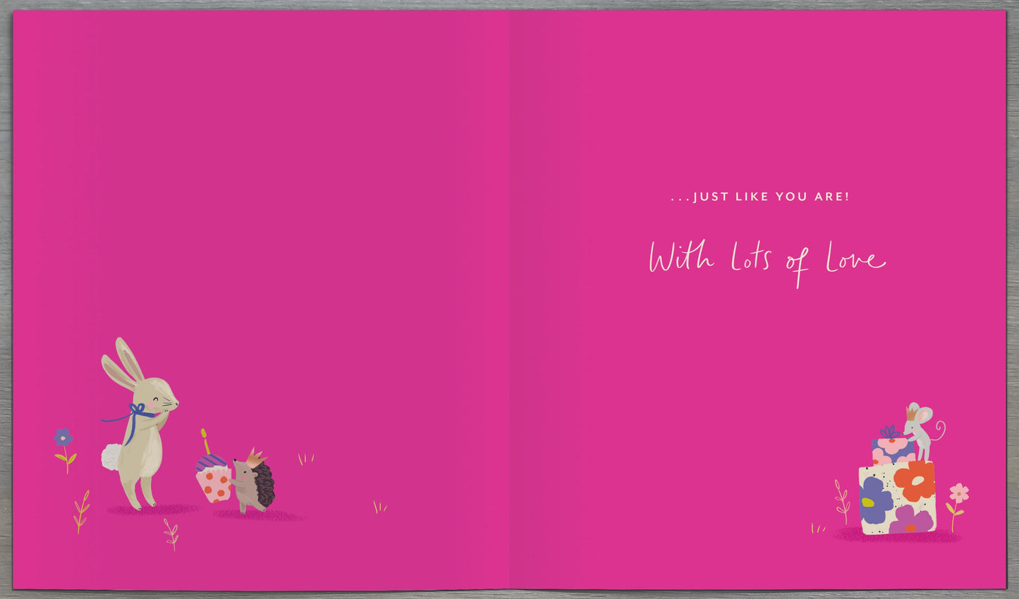 Woodland Animals Granddaughter Birthday Card