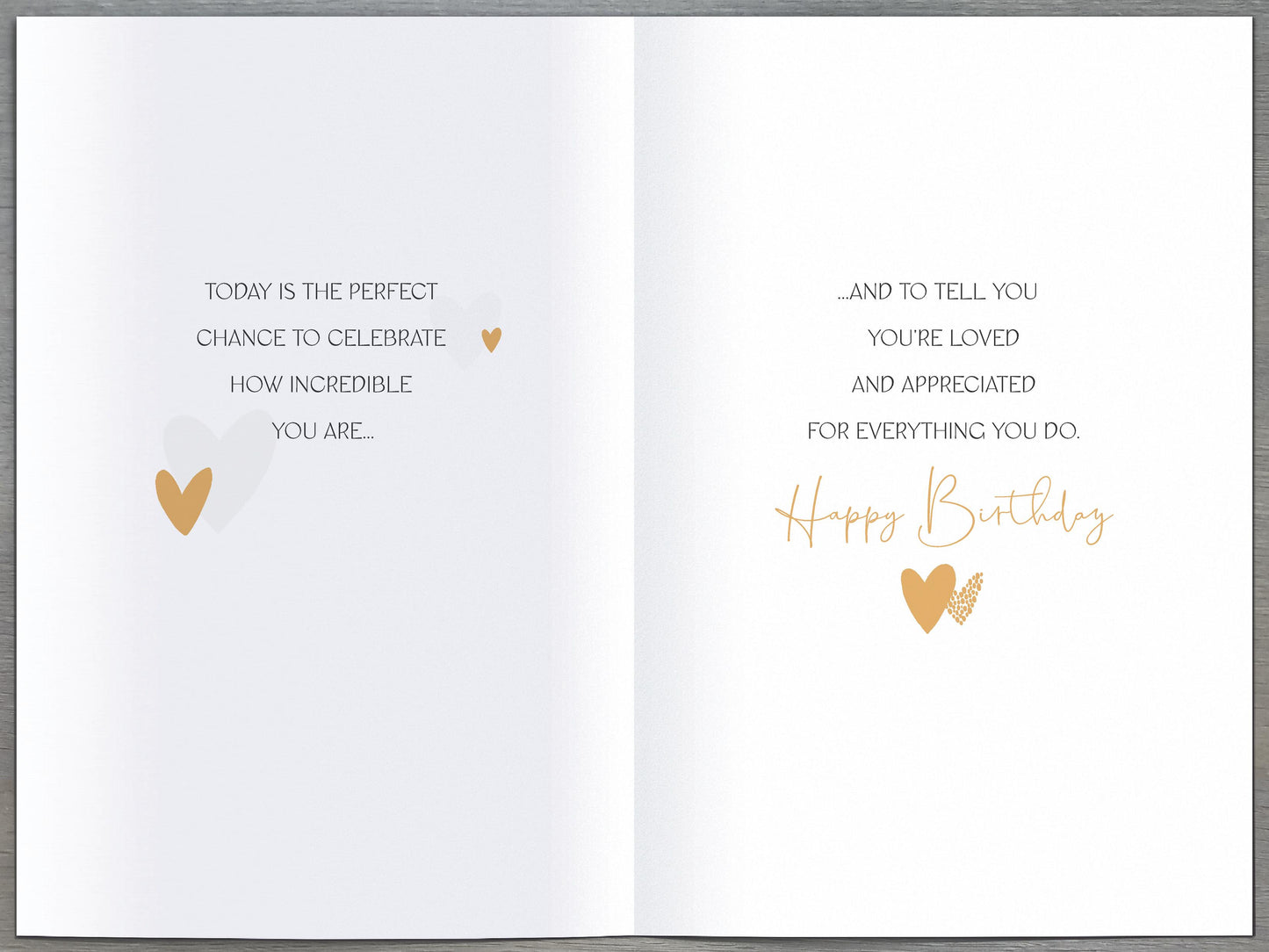 Hearts Wife Birthday Card