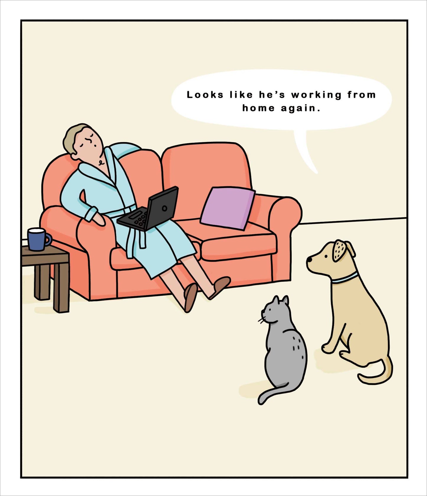 Working From Home Again Card