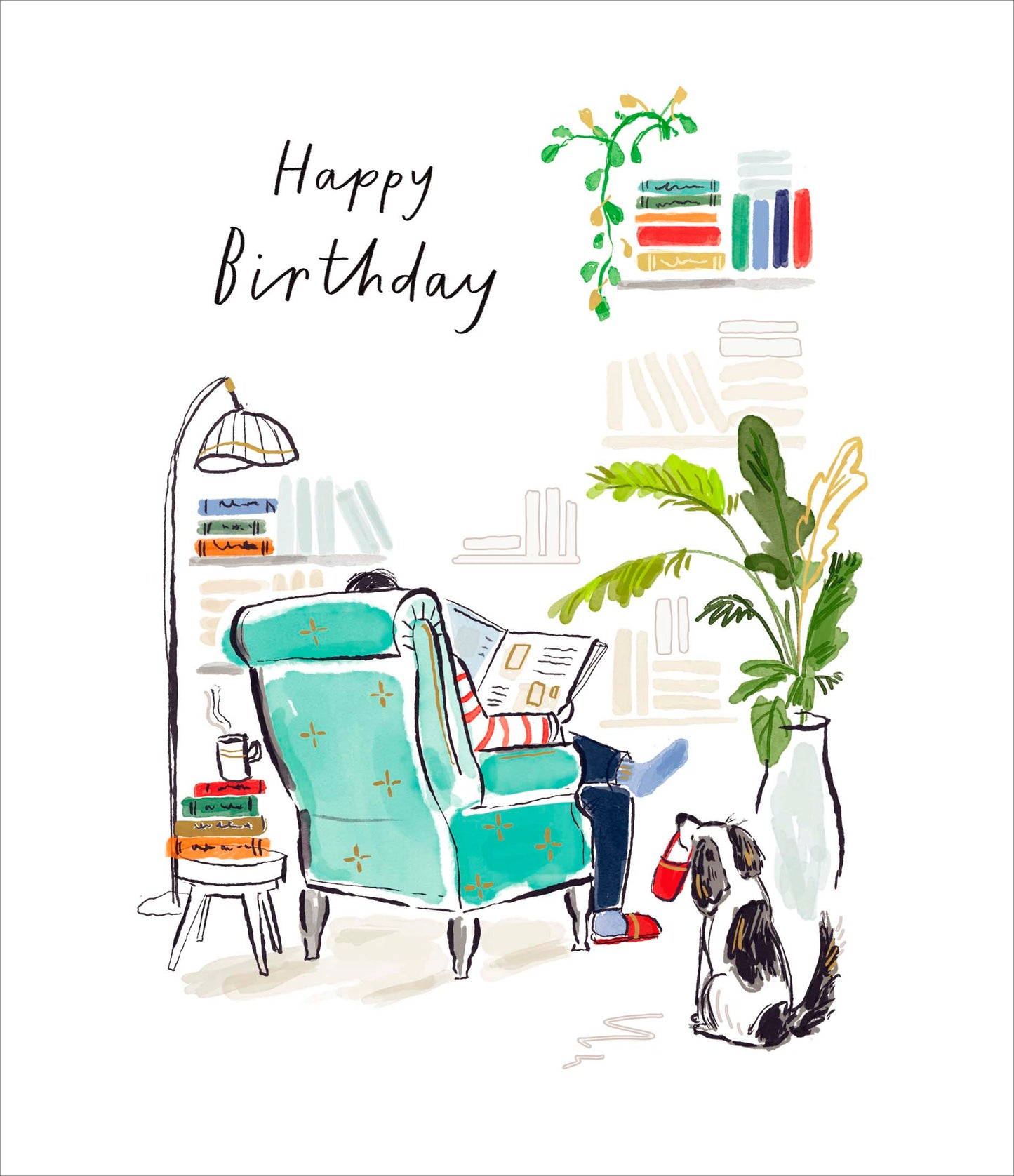 Reading Room Birthday Card