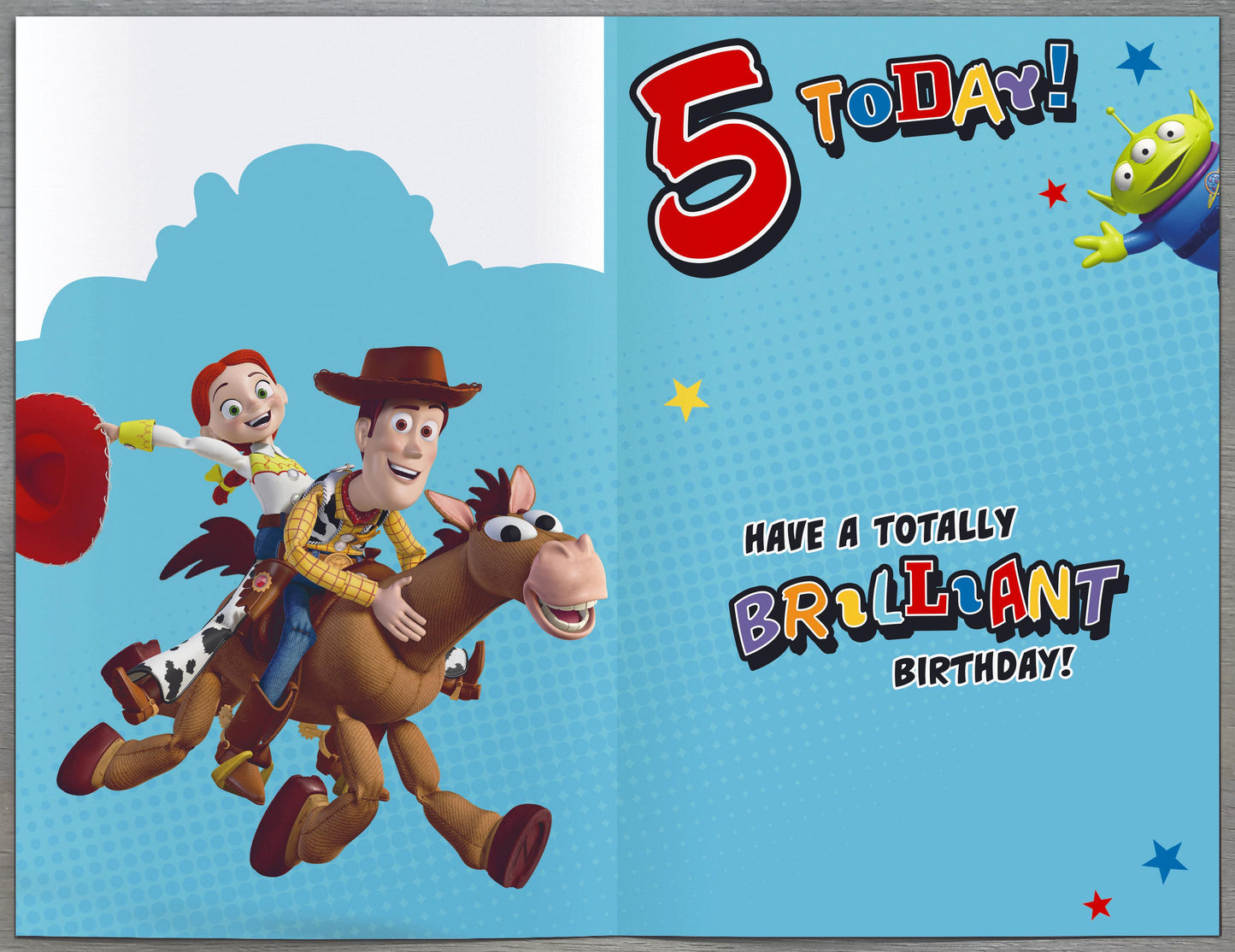 Toy Story 5th Birthday Card