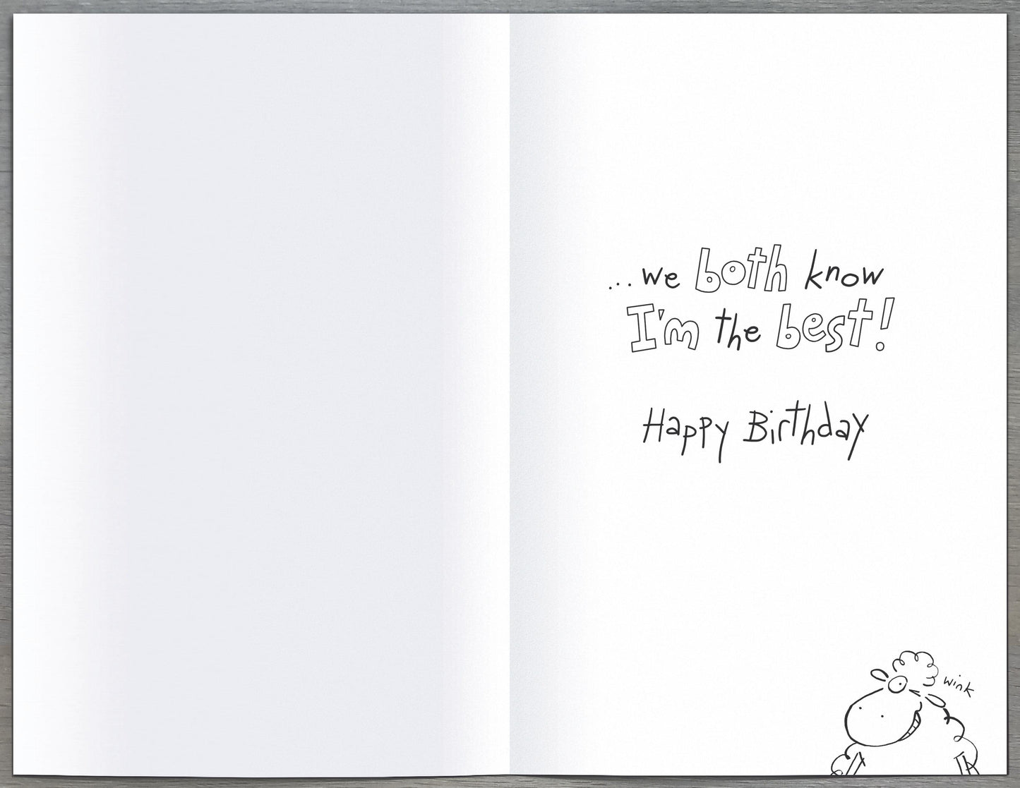 Sibling Rivalry Brother Birthday Card