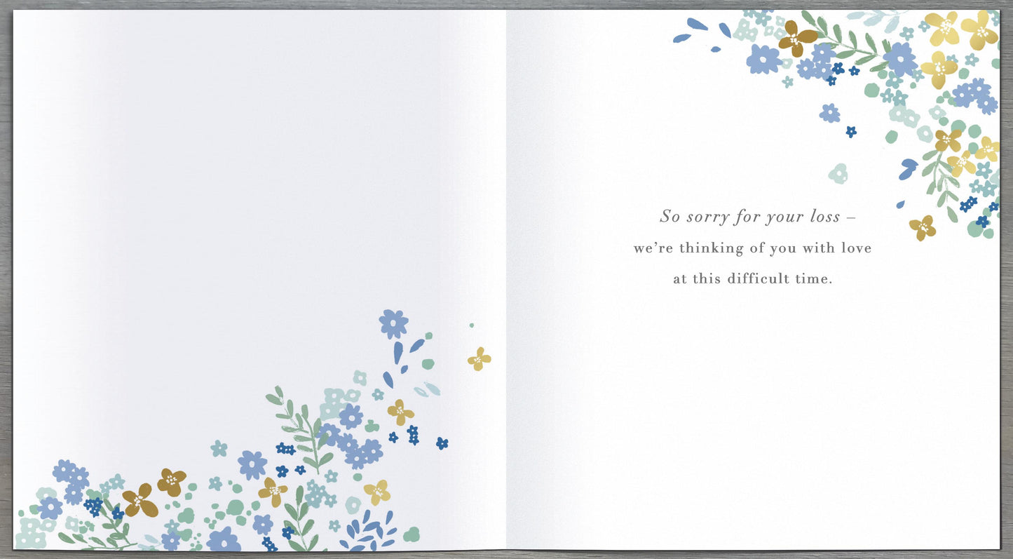 Floral With Our Heartfelt Sympathy Card
