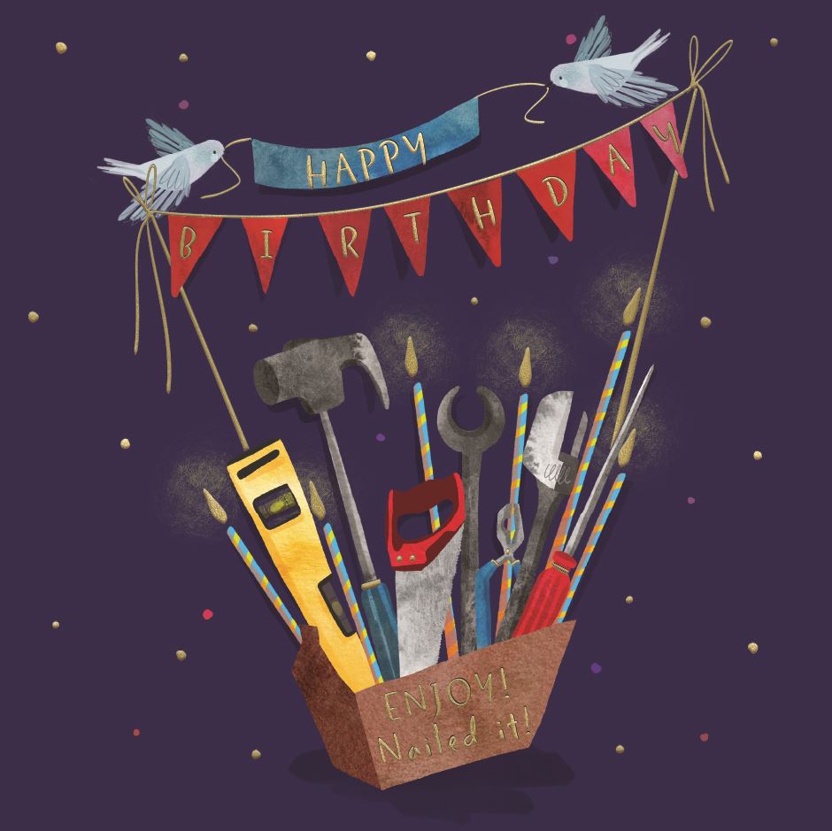Tool Box Birthday Card