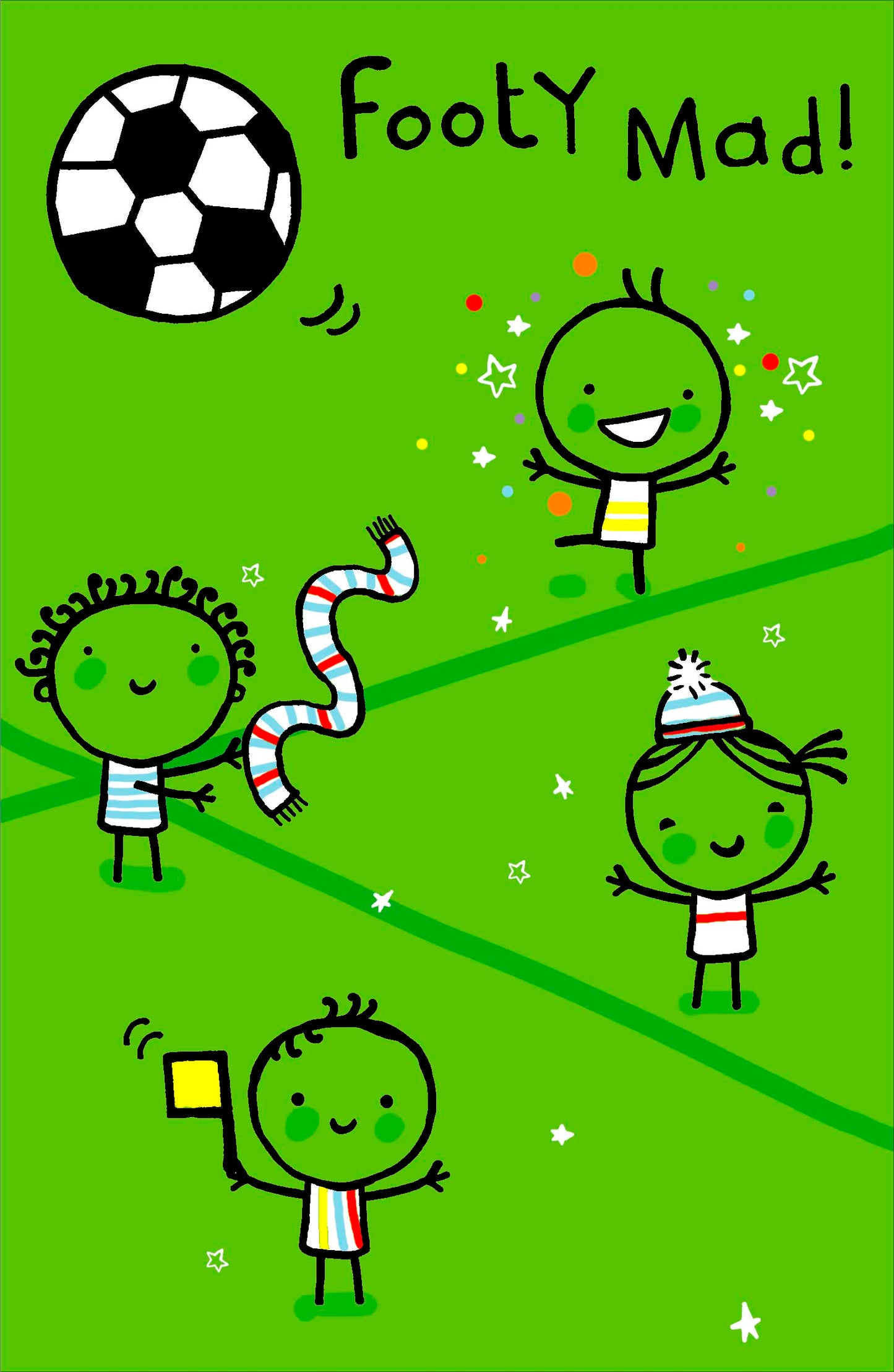 Footy Mad Birthday Card