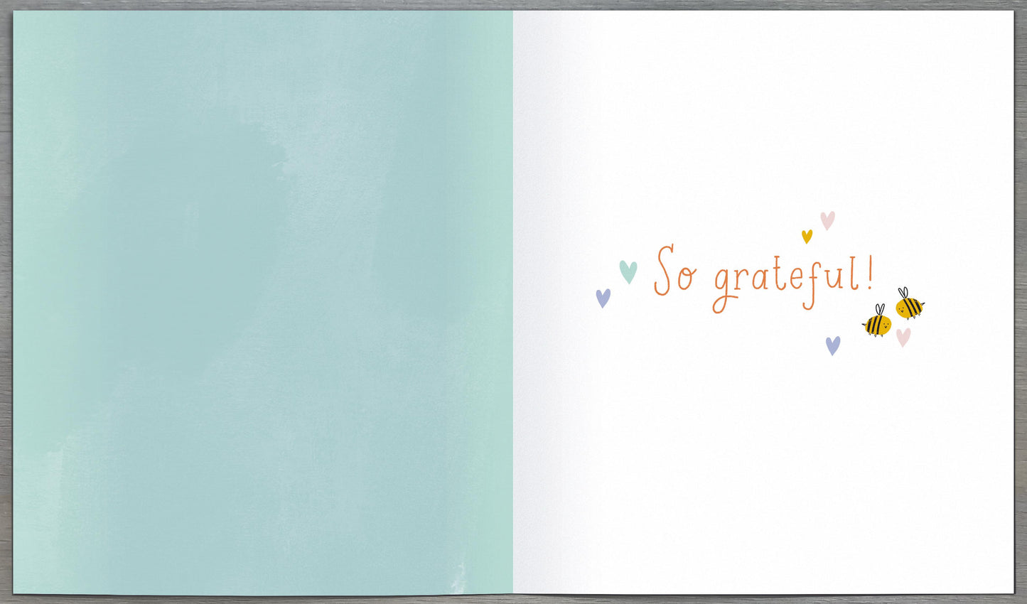 Flowers & Bees Thank You For Caring Card