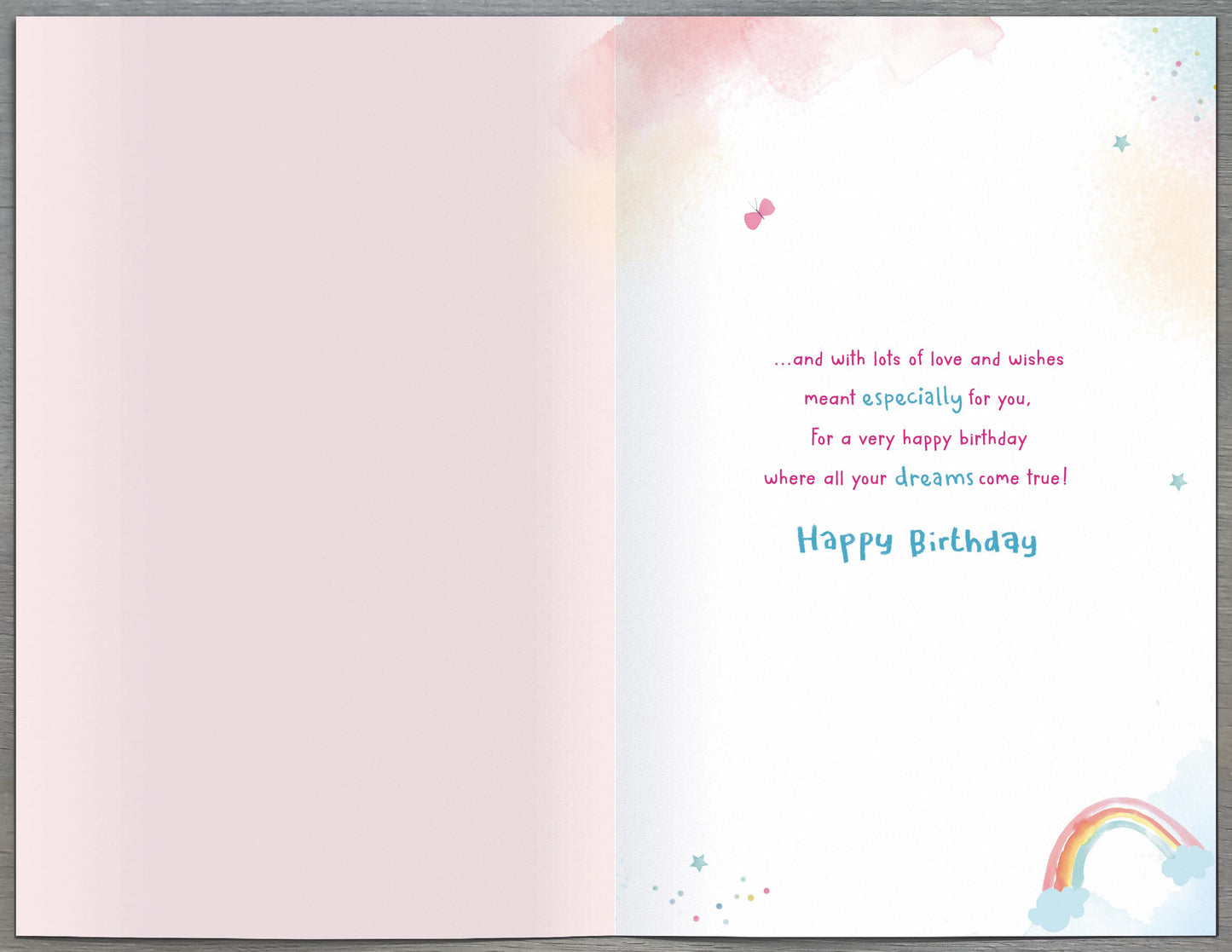 Unicorn Great Granddaughter Birthday Card