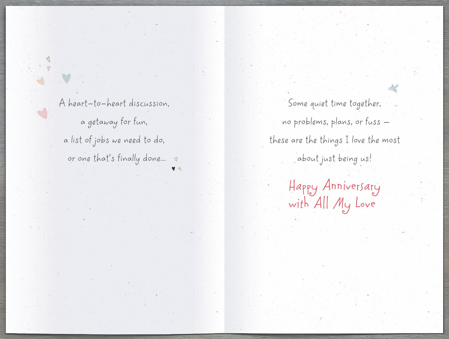 On Our Anniversary Card