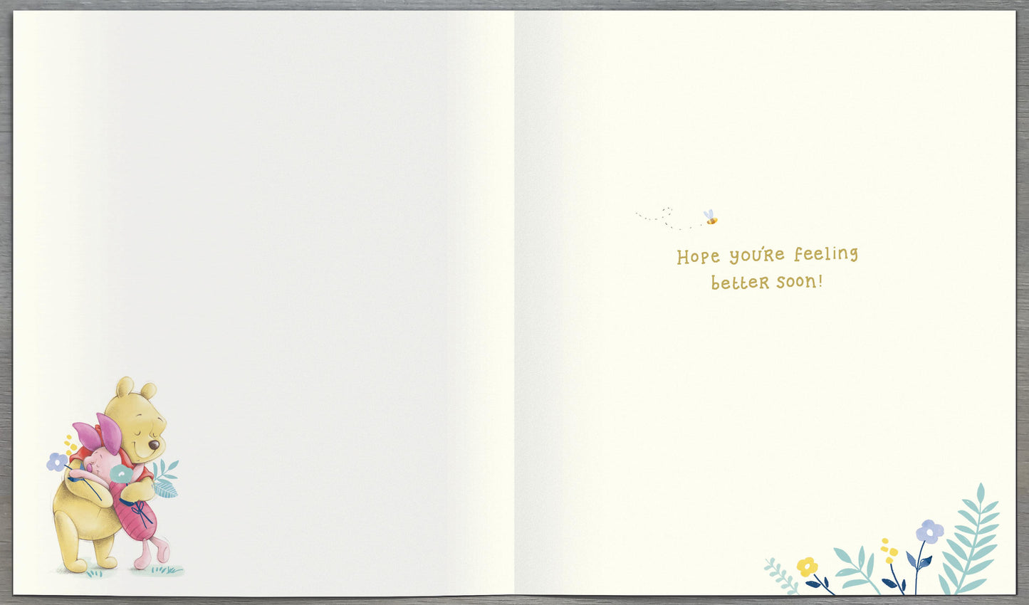Winnie The Pooh Bunch Of Get Well Wishes Card