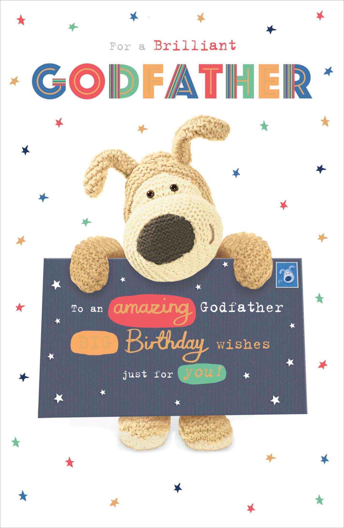 Boofle Brilliant Godfather Birthday Card