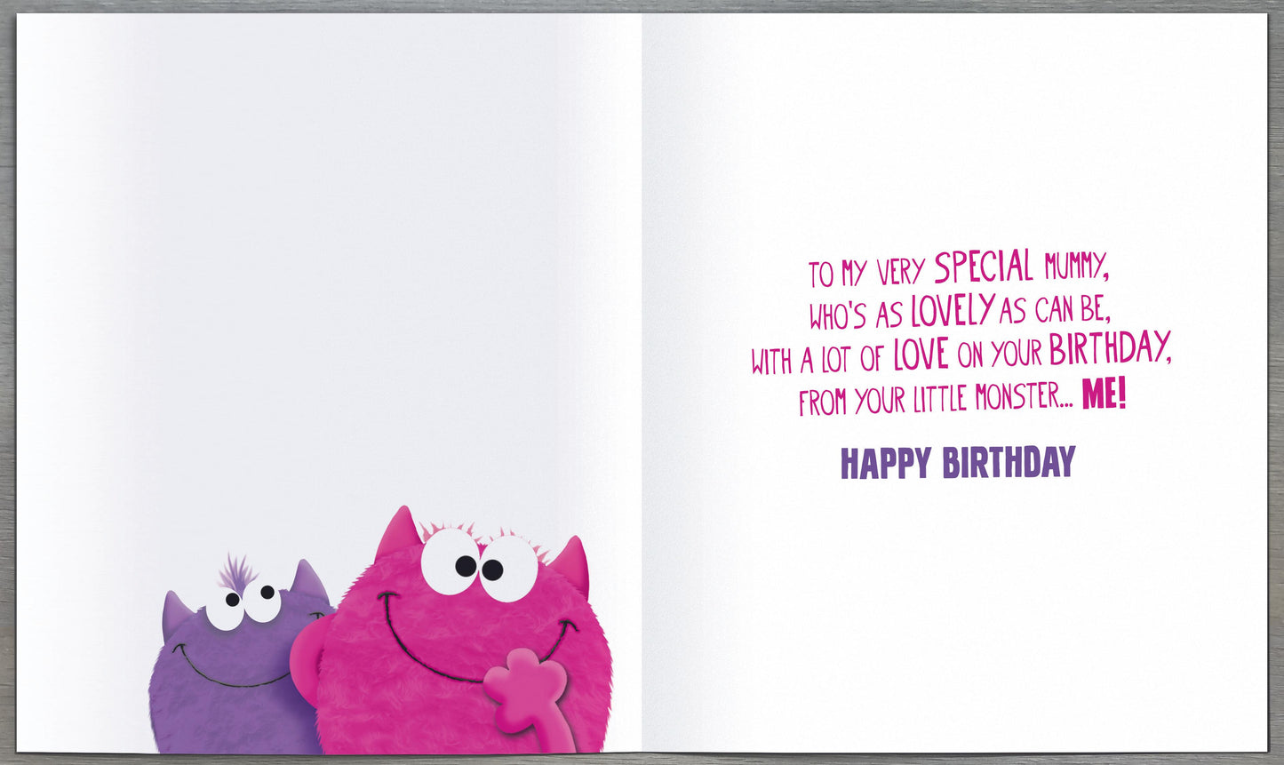 Monster Mummy Birthday Card