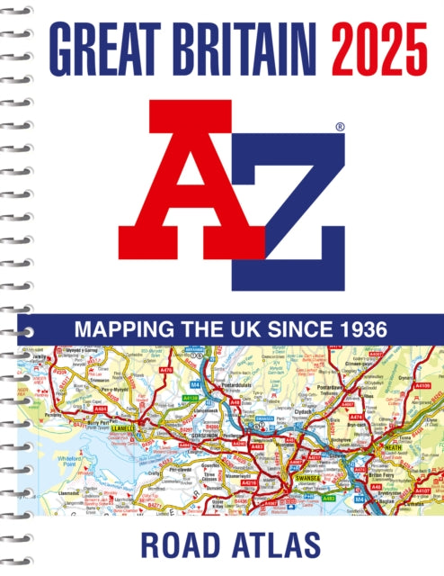 Great Britain A-Z Road Atlas 2025 (A4 Spiral) - 9780008652944