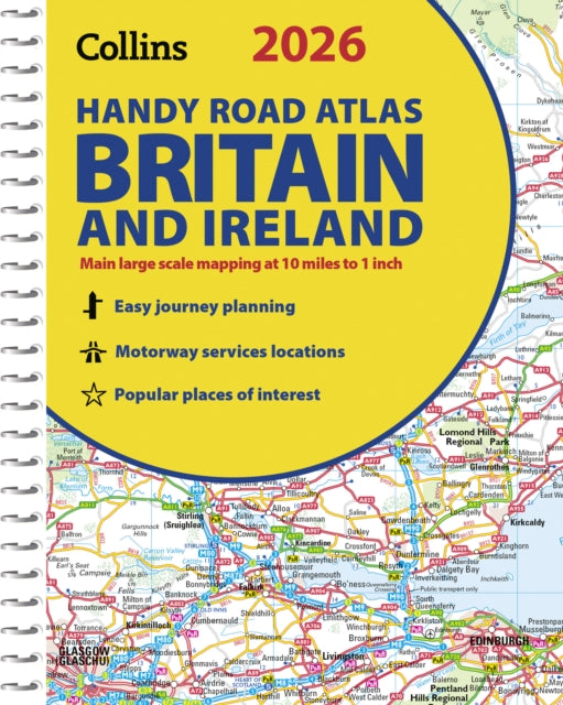 2026 Collins Handy Road Atlas Britain and Ireland : A5 Spiral - 9780008719227