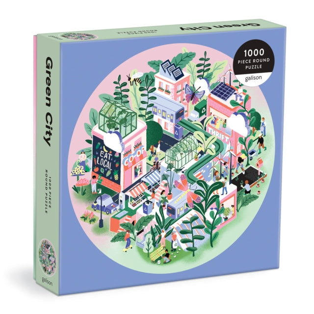 Green City 1000 Piece Round Puzzle - 9780735373266