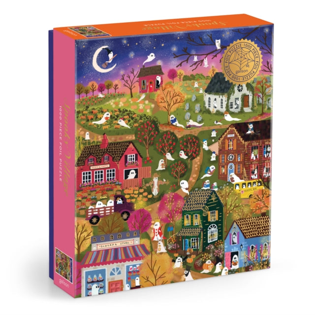 Joy Laforme Spooky Village 1000 Piece Foil Puzzle - 9780735386075