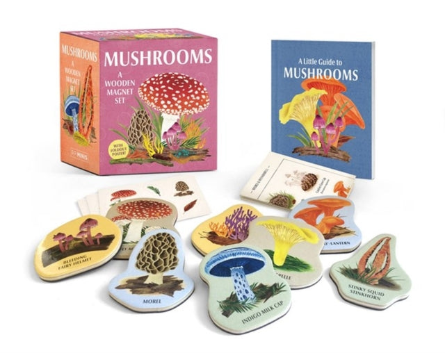 Mushrooms: A Wooden Magnet Set - 9780762481378