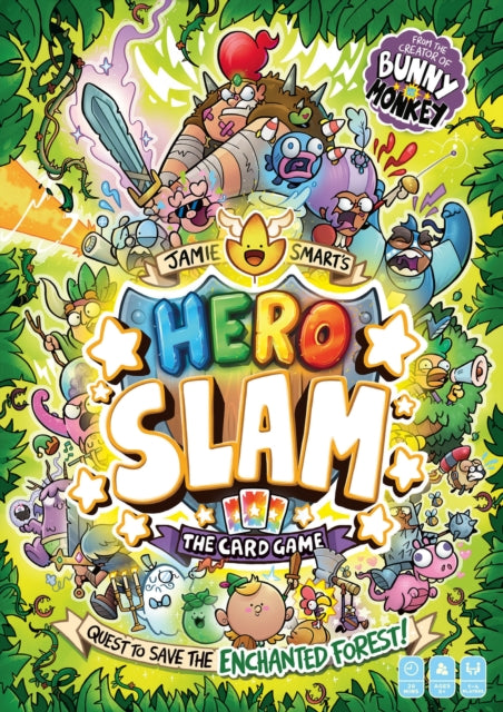 Jamie Smart’s Hero Slam : Quest to Save the Enchanted Forest: A card game by the no 1 bestselling creator of Bunny vs Monkey - 9781399617123