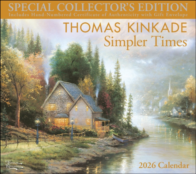 Thomas Kinkade Special Collector's Edition 2026 Deluxe Wall Calendar with Print - 9781524896836