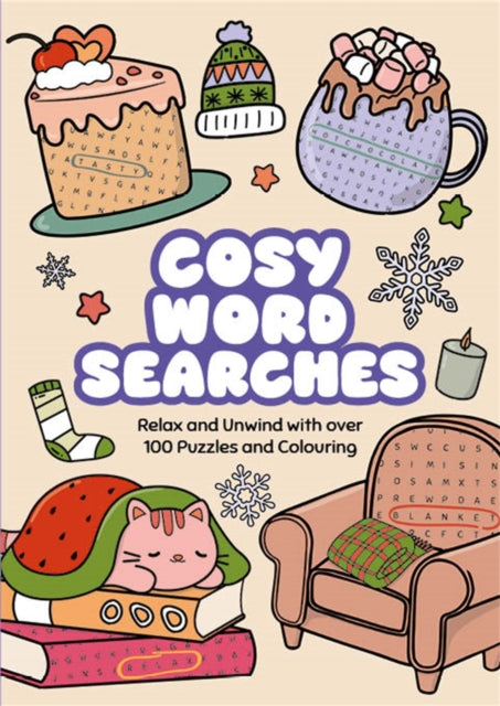 Cosy Word Searches : Relax and Unwind with over 100 Puzzles and Colouring - 9781789298338