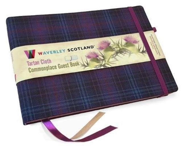 Guest Book - Kinloch Anderson Thistle Tartan cloth : Waverley Scotland Genuine Tartan Commonplace Series (16cm x 24cm) - 9781849344920