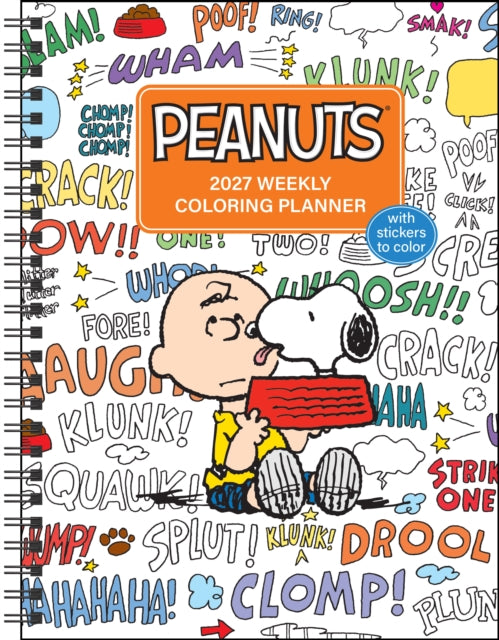 PEANUTS® 2027 Monthly/Weekly Coloring Calendar with Stickers to Color - 9798881611392