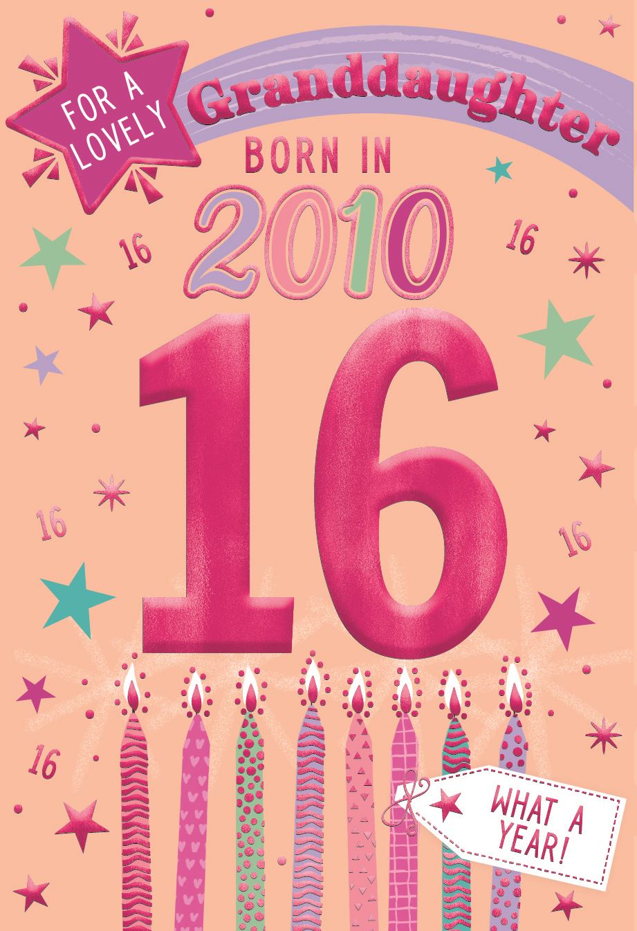 Granddaughter Born in 2010 - Age 16 Card
