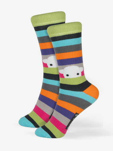 Peep Stripe Socks size 4-7