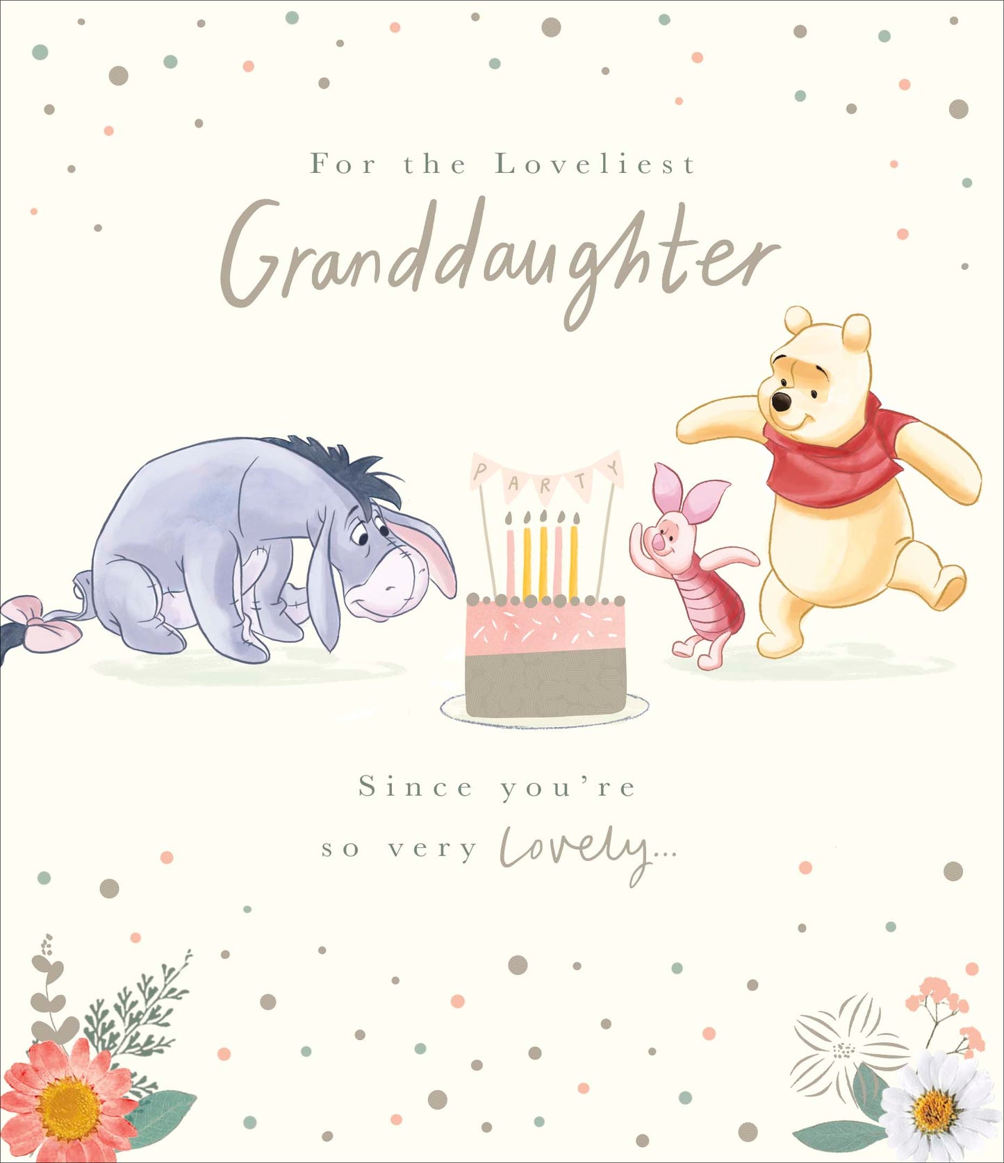 Winnie the Pooh Granddaughter Birthday Card