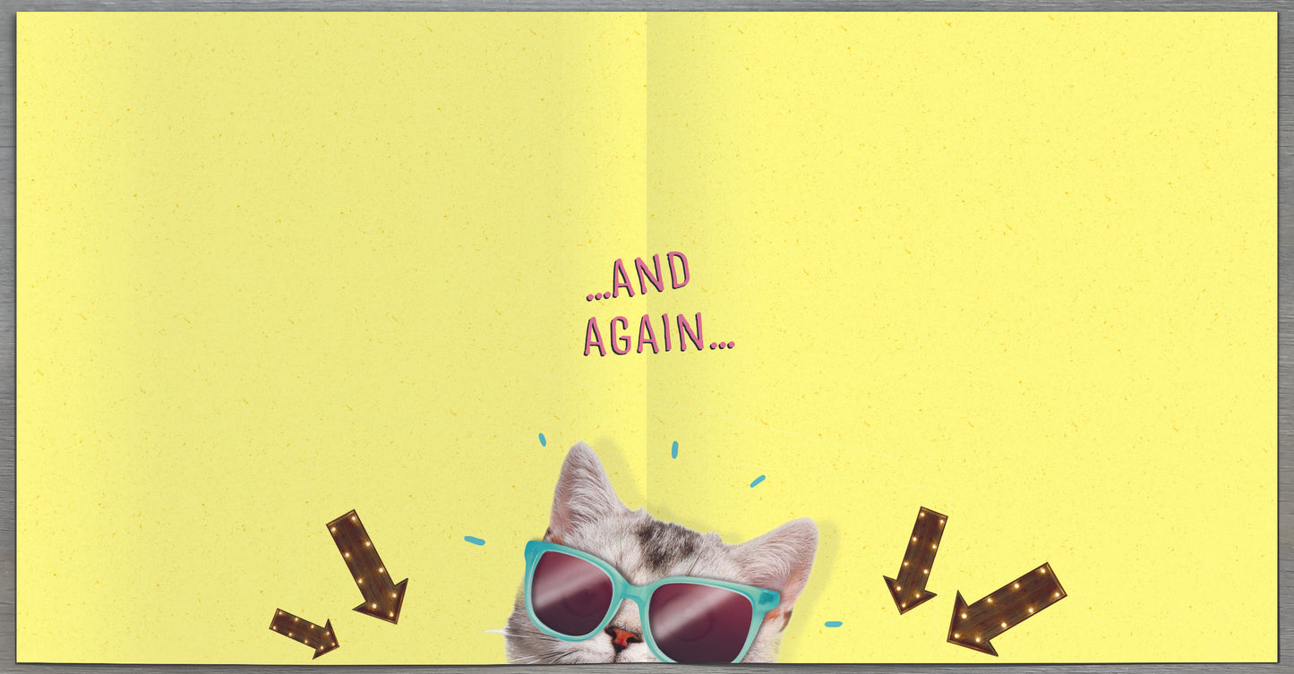 Cat Granddaughter Birthday Card