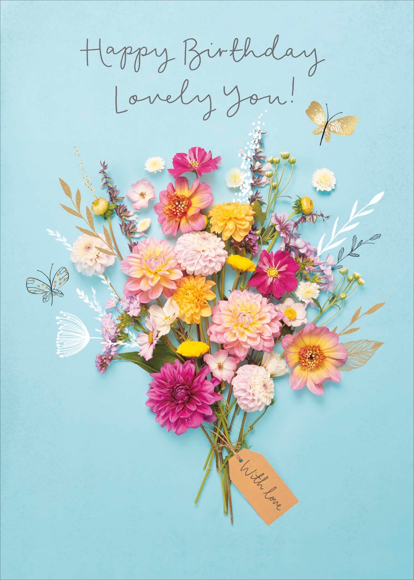 Flowers Lovely You Birthday Card