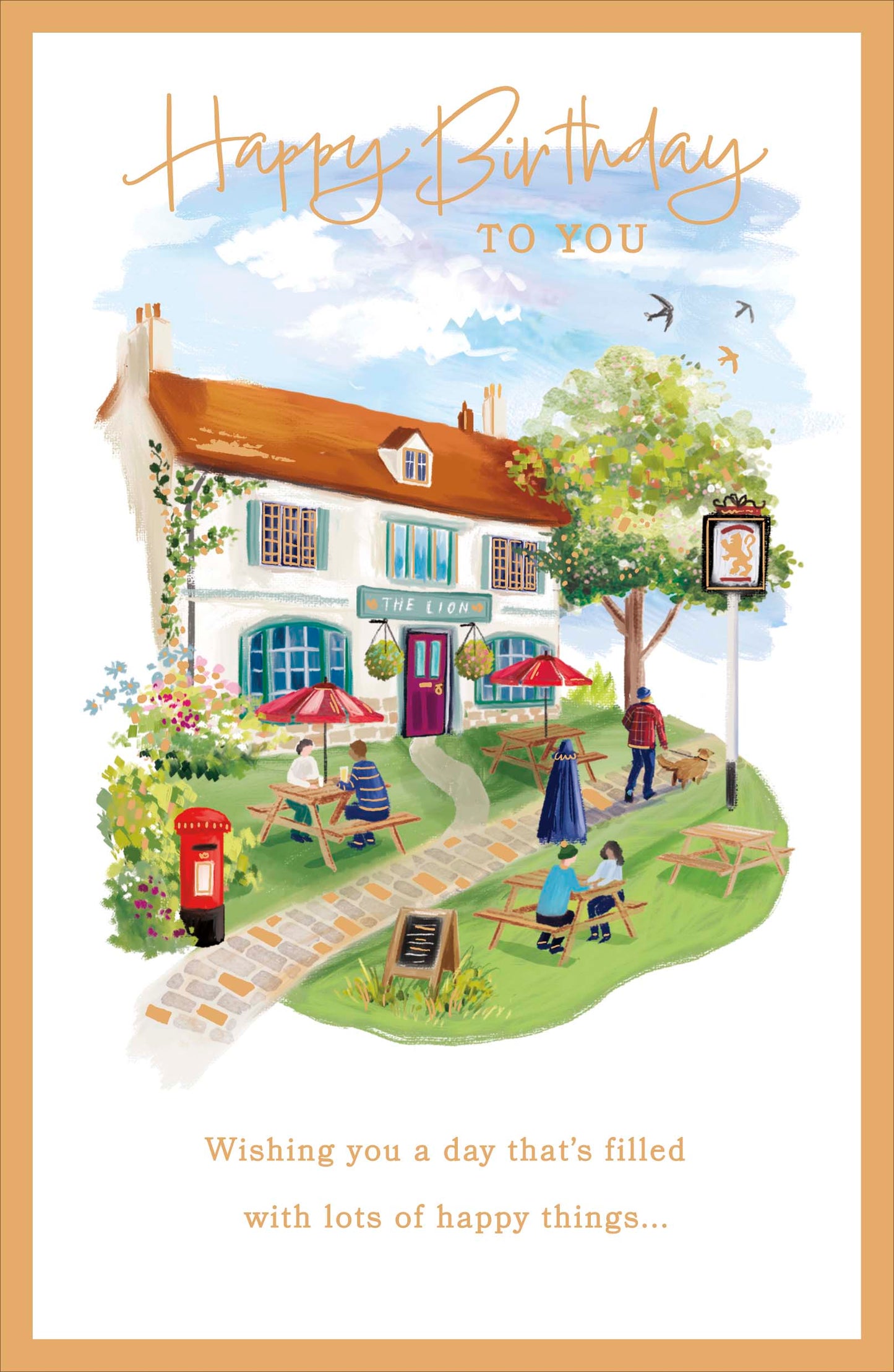 Country Pub Birthday Card