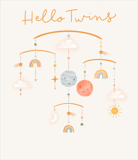 Hello Twins Card