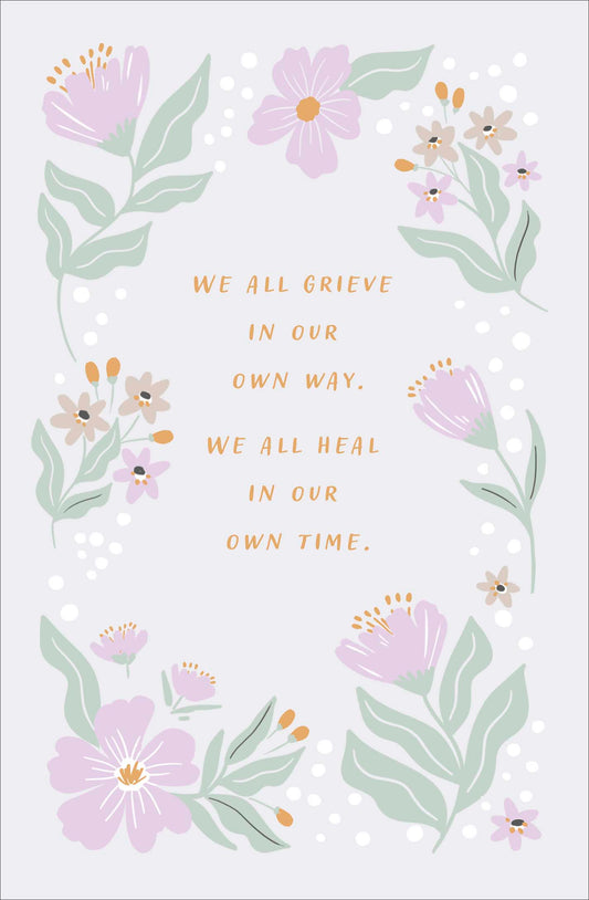 Purple Floral Sympathy Card