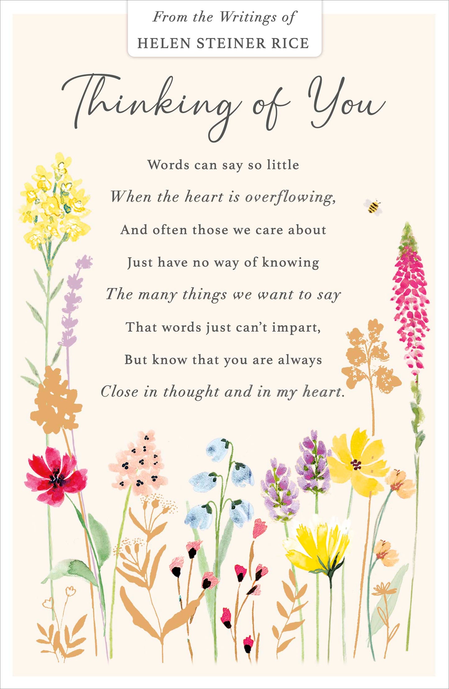 Floral Thinking Of You Card