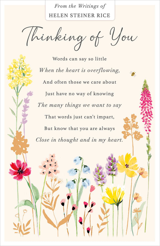Floral Thinking Of You Card