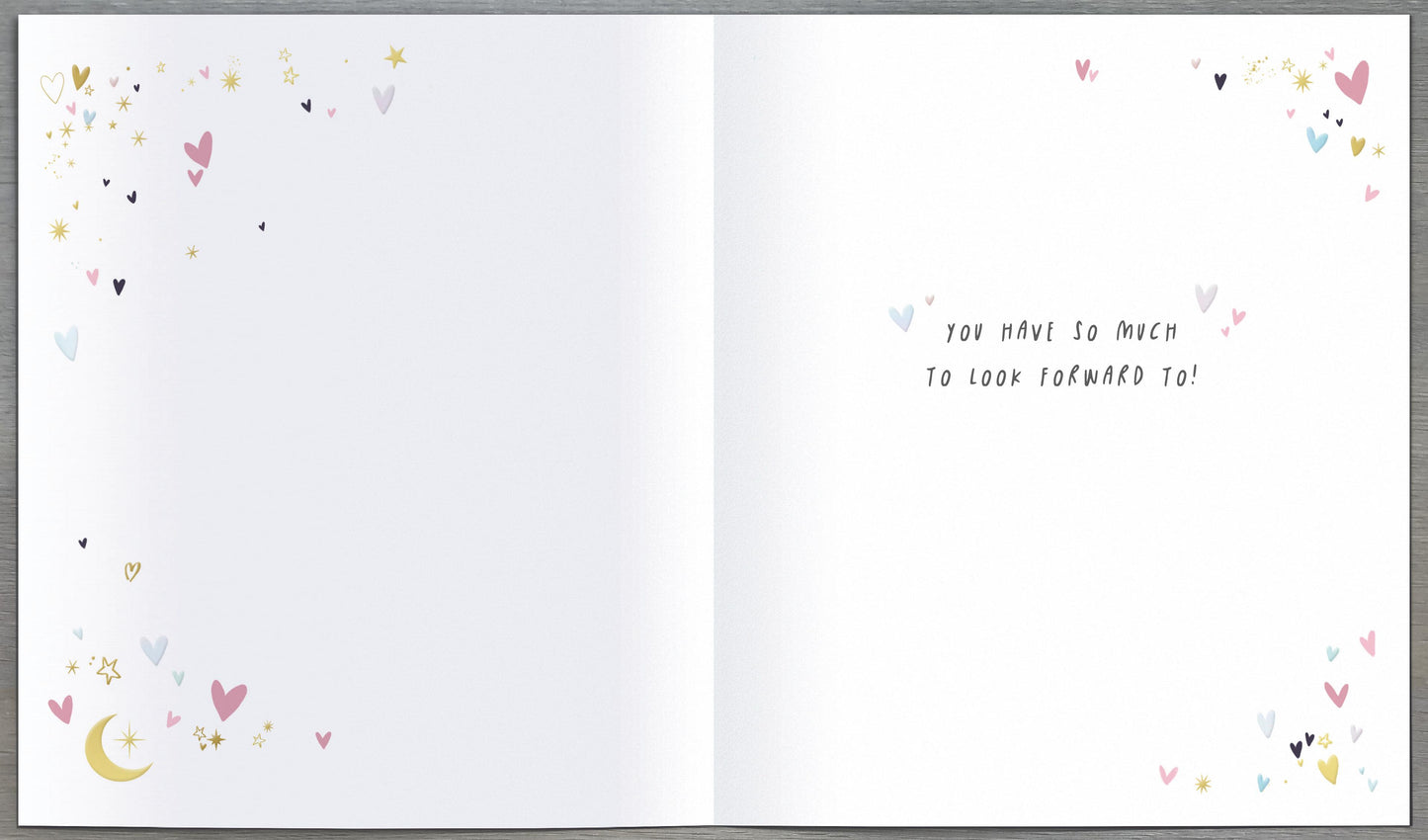 Hearts & Moon Mum To Be Card