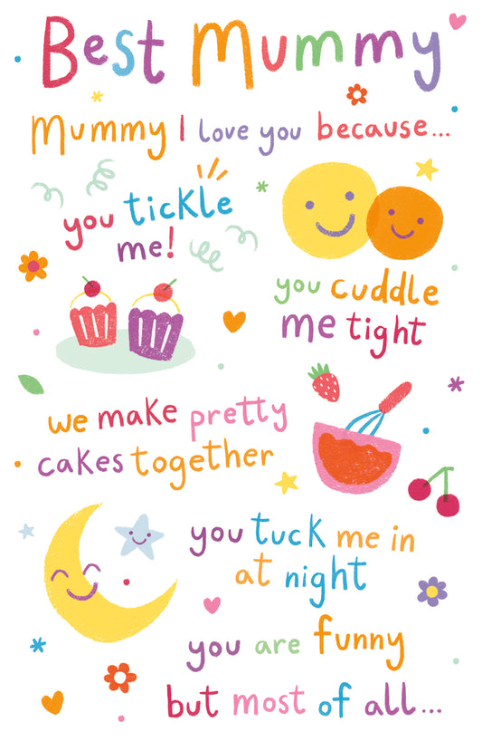 Bright Best Mummy Birthday Card